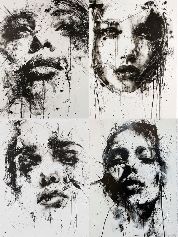 Ink Chaos Portrait