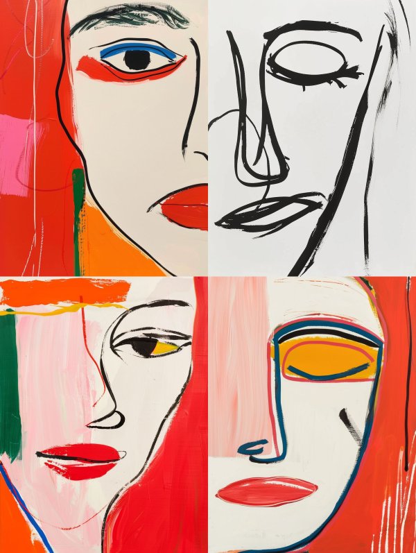 Vibrant Abstract Portrait