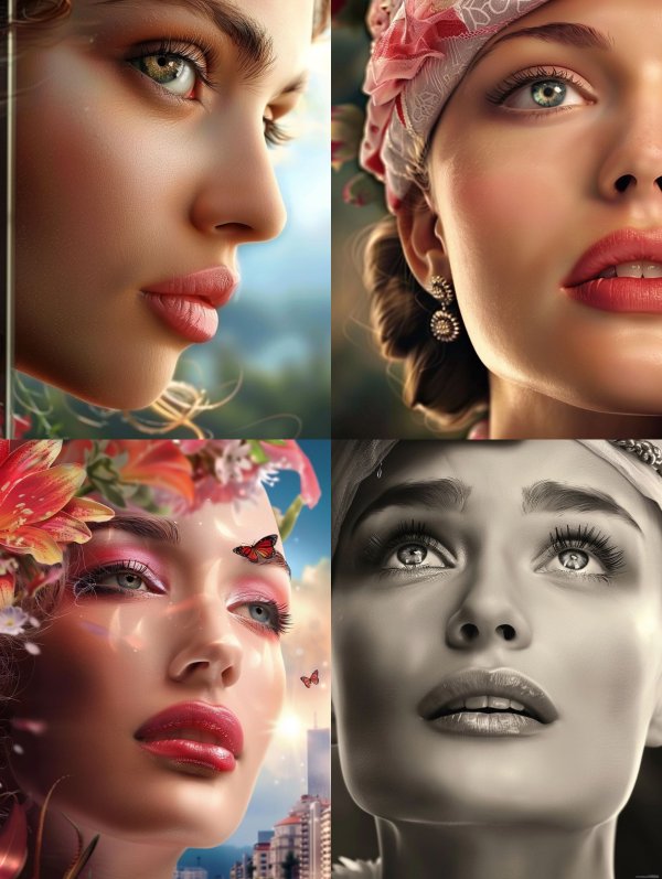 Ethereal Gaze Soft Focus Portrait