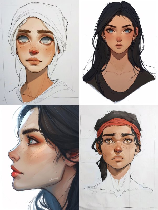 Ethereal Sketch Portrait