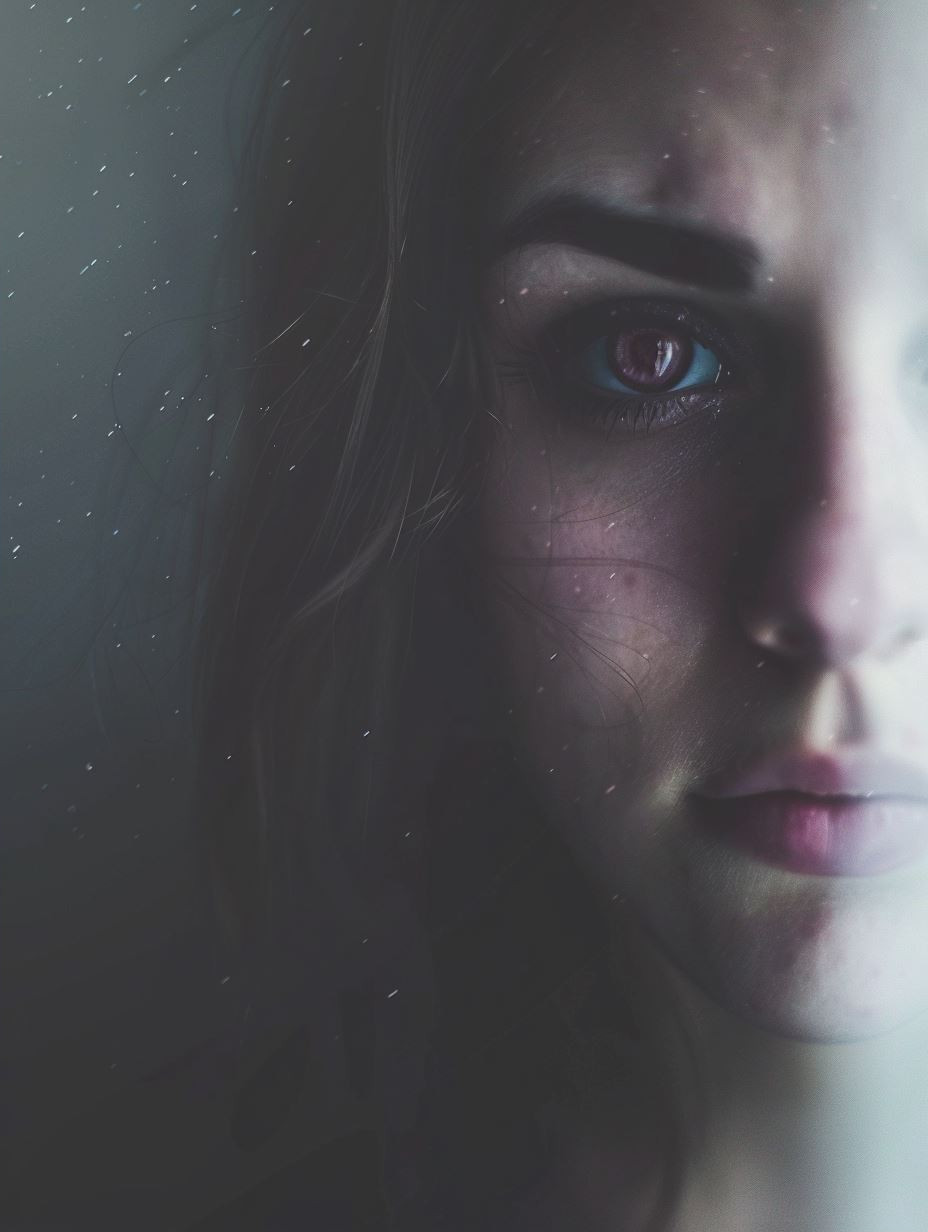 Mystic Gaze in Shadow