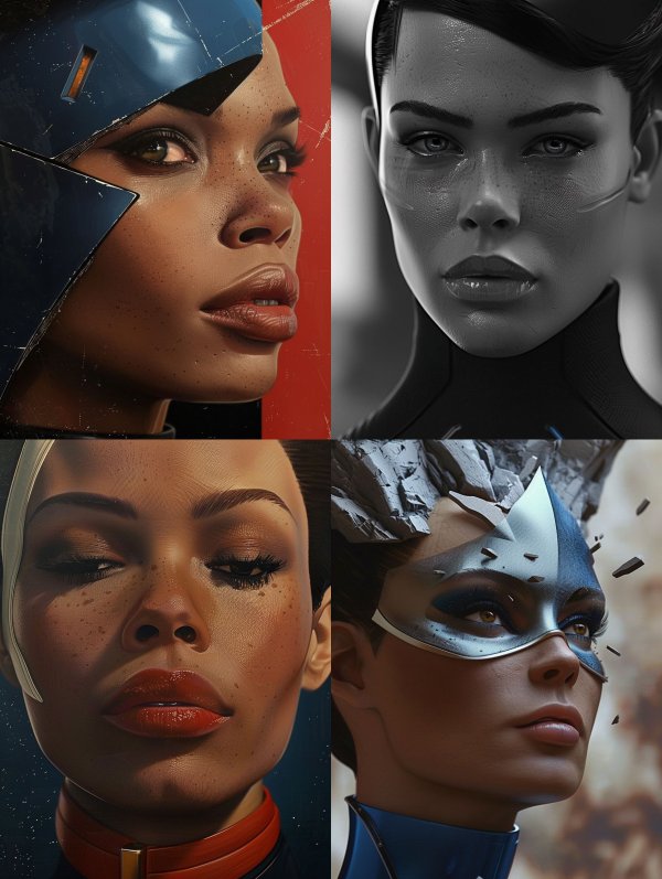 Cybernetic Freckled Beauty