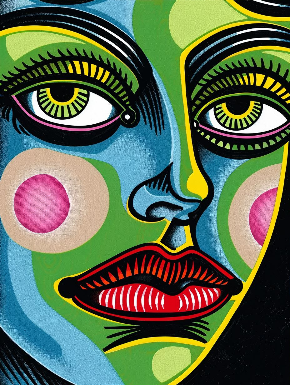 Vibrant Art Deco Portraiture