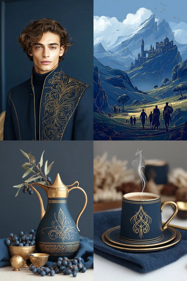 Royal Azure Elegance