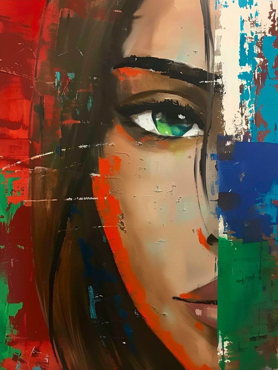 Heterochromatic Gaze in Oil