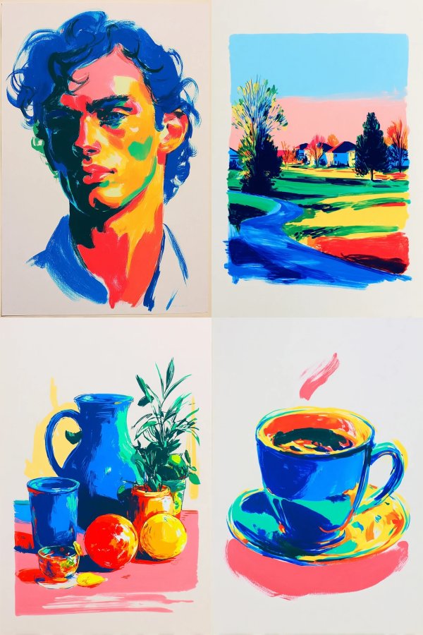 Vibrant Prism Portrait