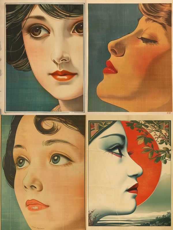 Vintage Art Deco Portraiture