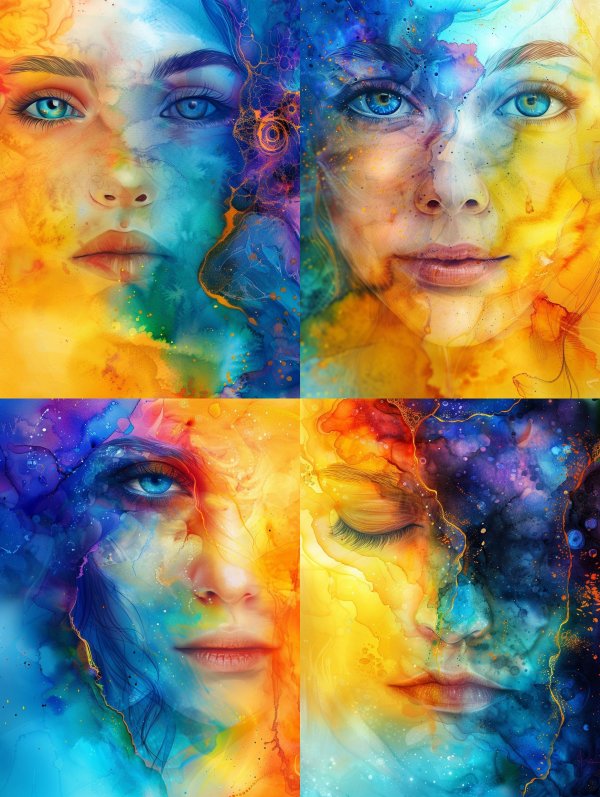 Celestial Prism Portrait of Soul