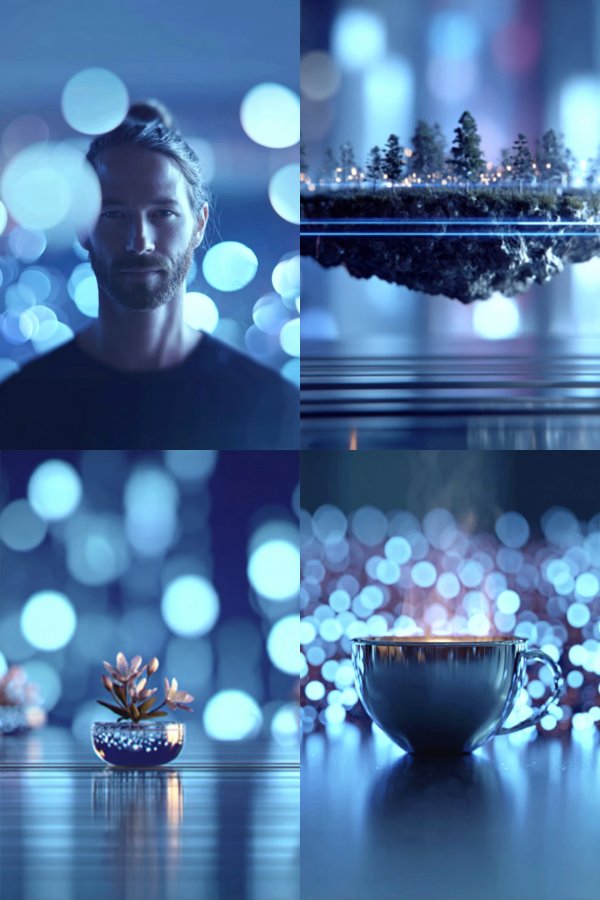 Azure Bokeh Dreams