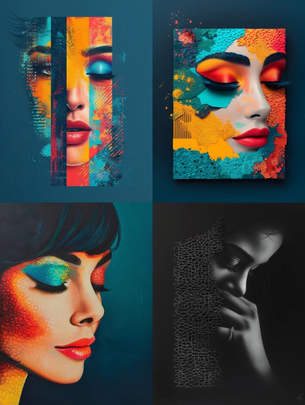 Chromatic Fragment Portrait