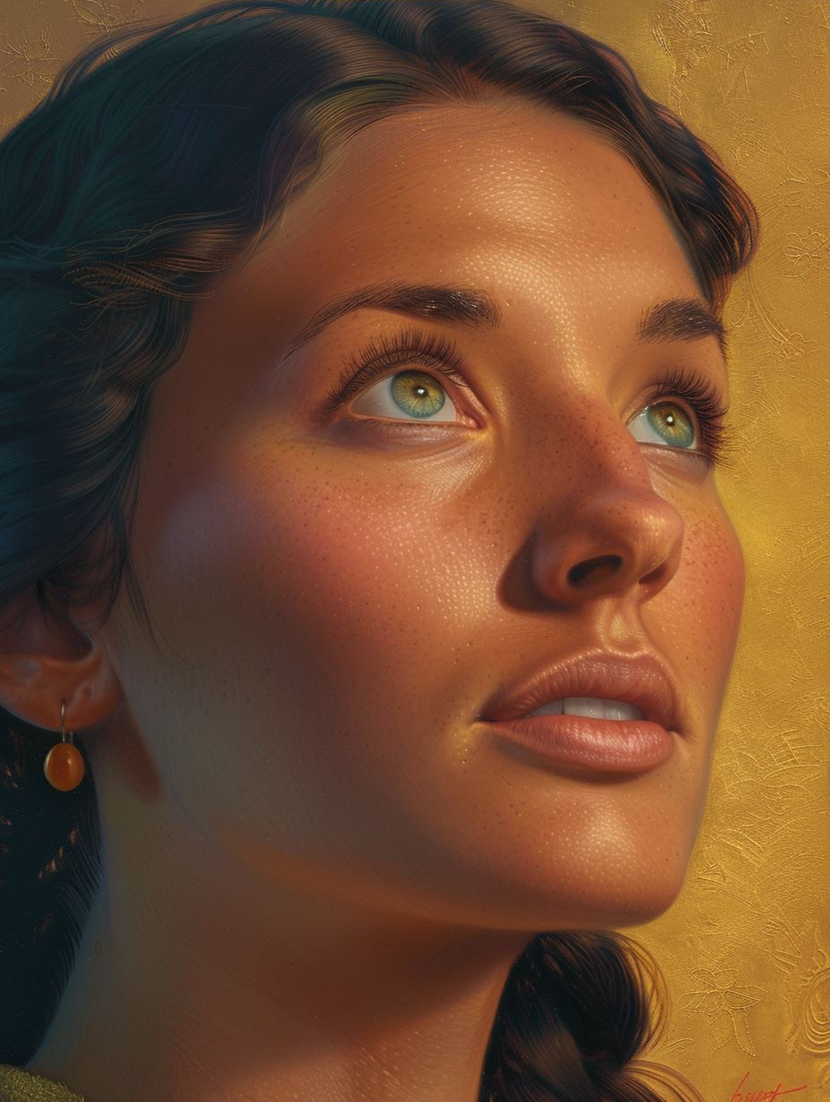 Golden Hour Ethereal Gaze