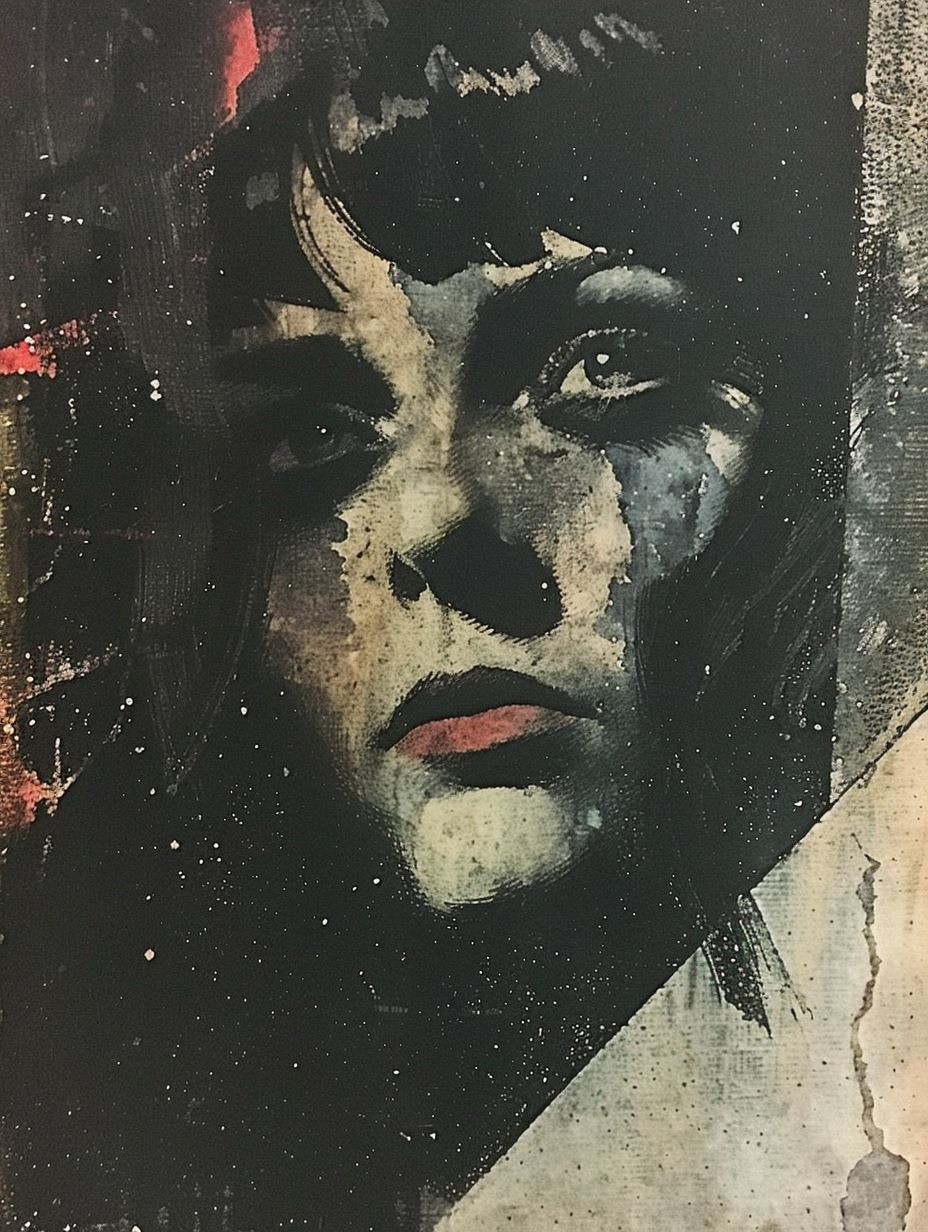 Dark Ethereal Ink Portrait