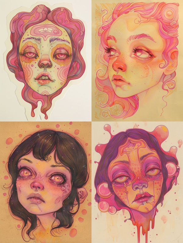 Psychedelic Dream Portrait