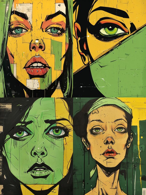 Neon Pop Collage