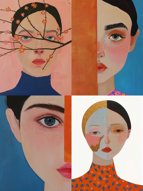 Floral Veil Portrait