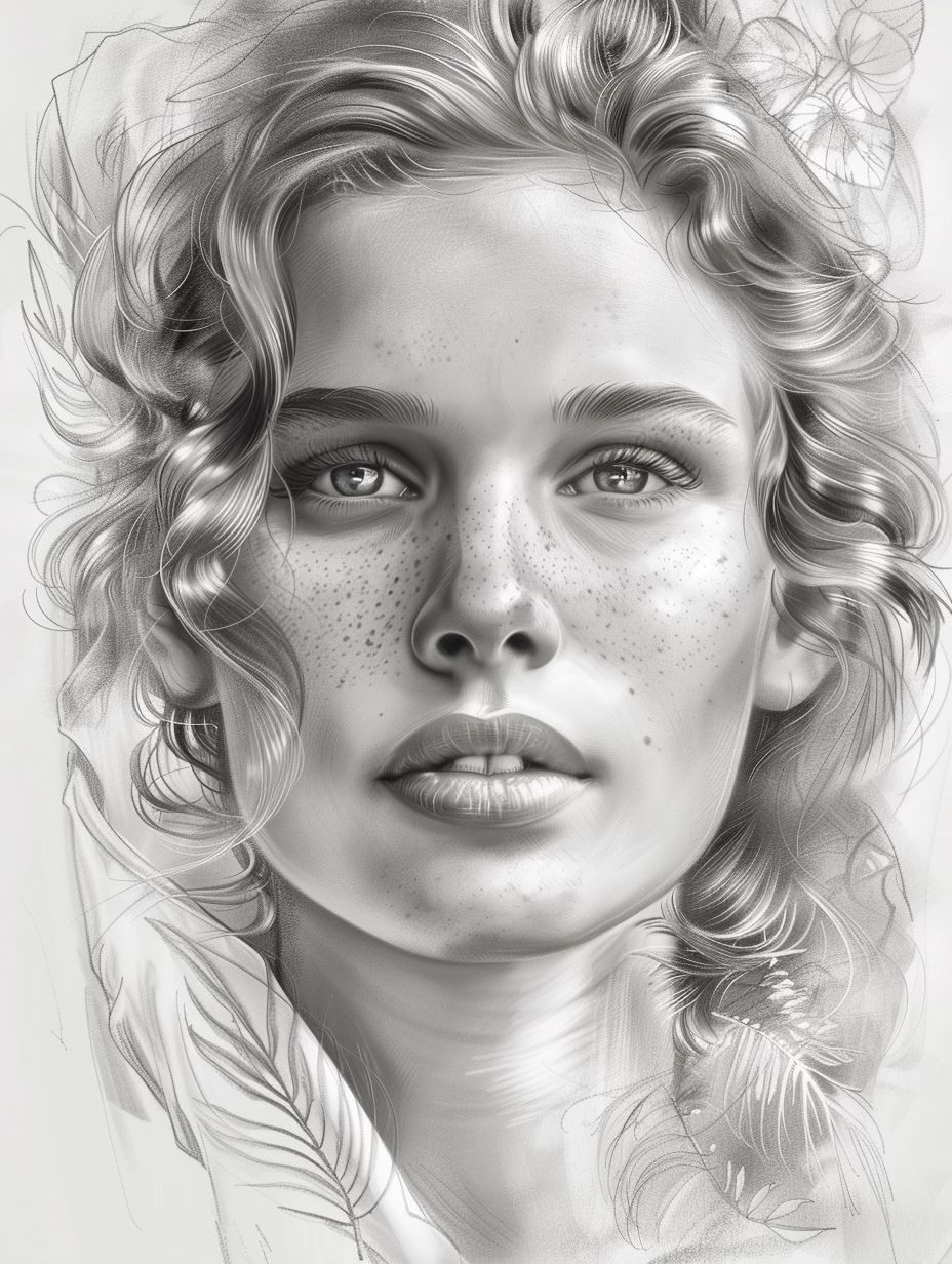 Ethereal Monochrome Portrait Study