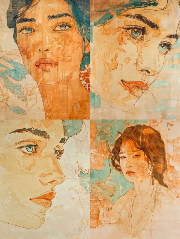Sun-Drenched Impressionist Portrait Study