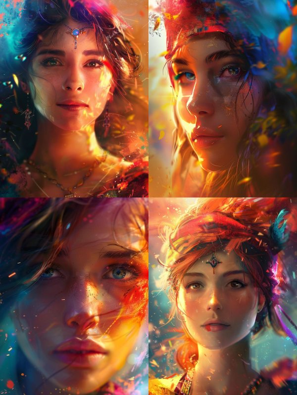 Celestial Prism Ethereal Portrait