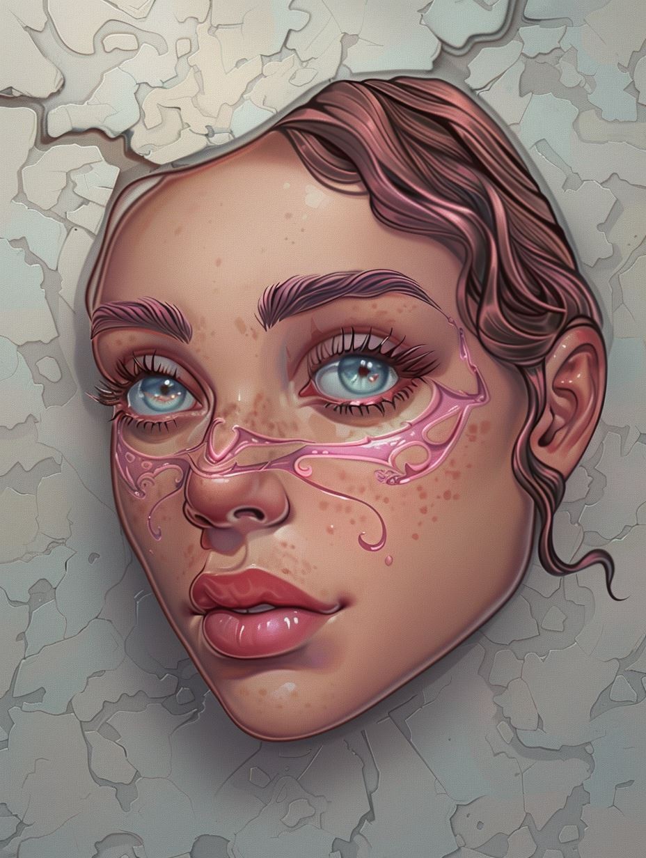 Fractured Porcelain Beauty