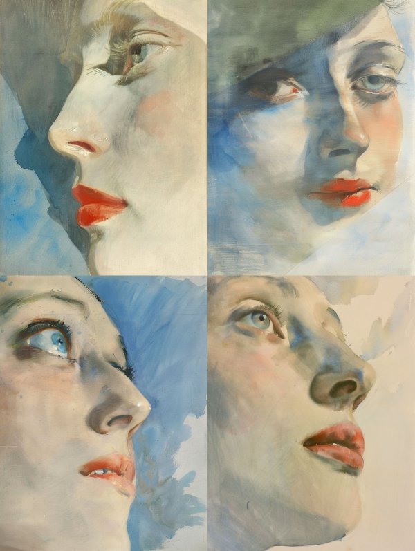 Ethereal Watercolor Portrait Study