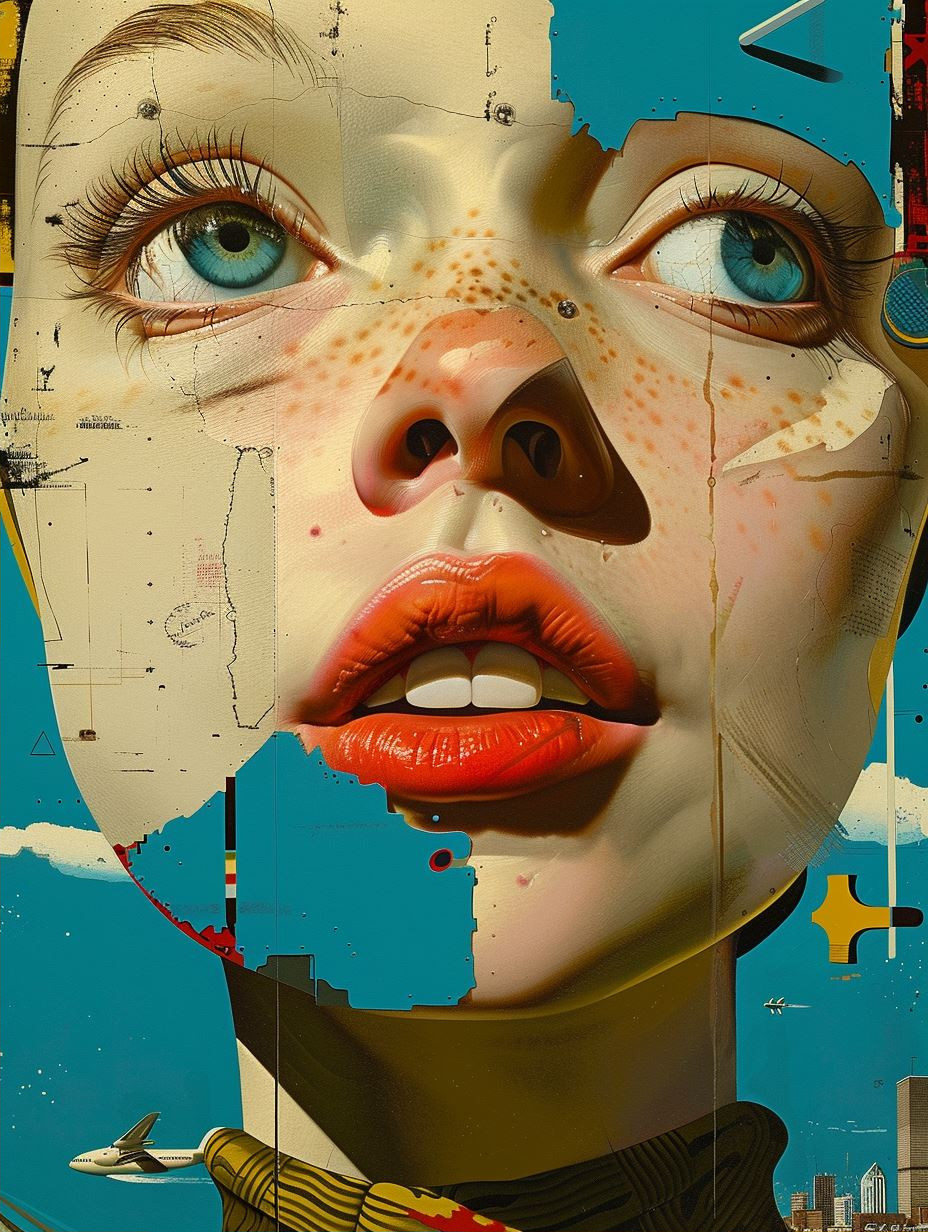 Fragmented Surrealist Digital Collage