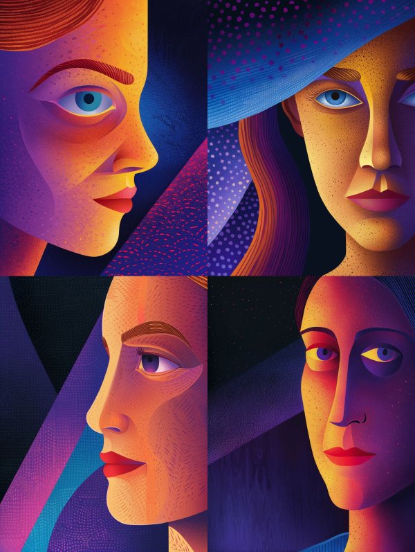 Neon Gradient Portrait