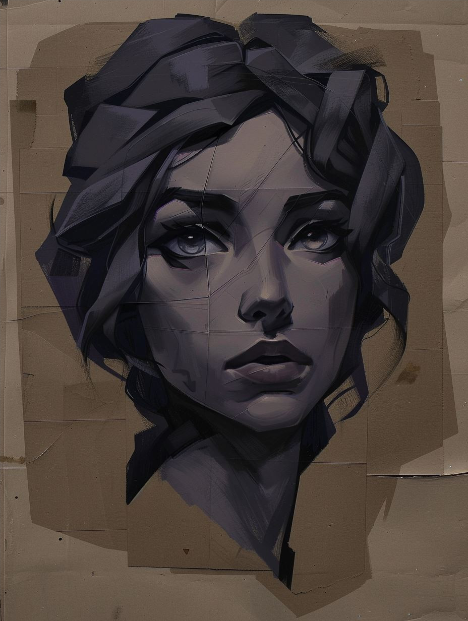 Fragmented Soul in Violet Hues - Image 4