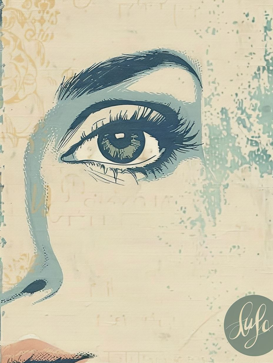 Azure Veil Ethereal Portrait