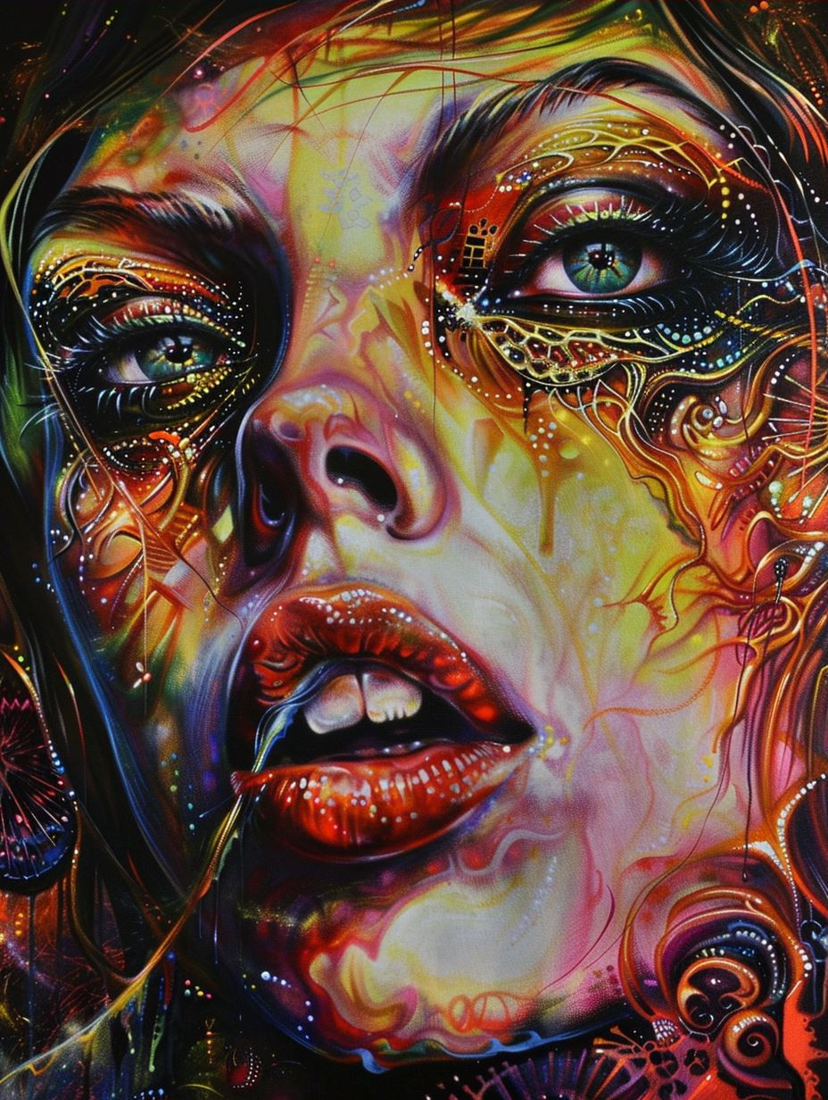 Psychedelic Prism Portrait