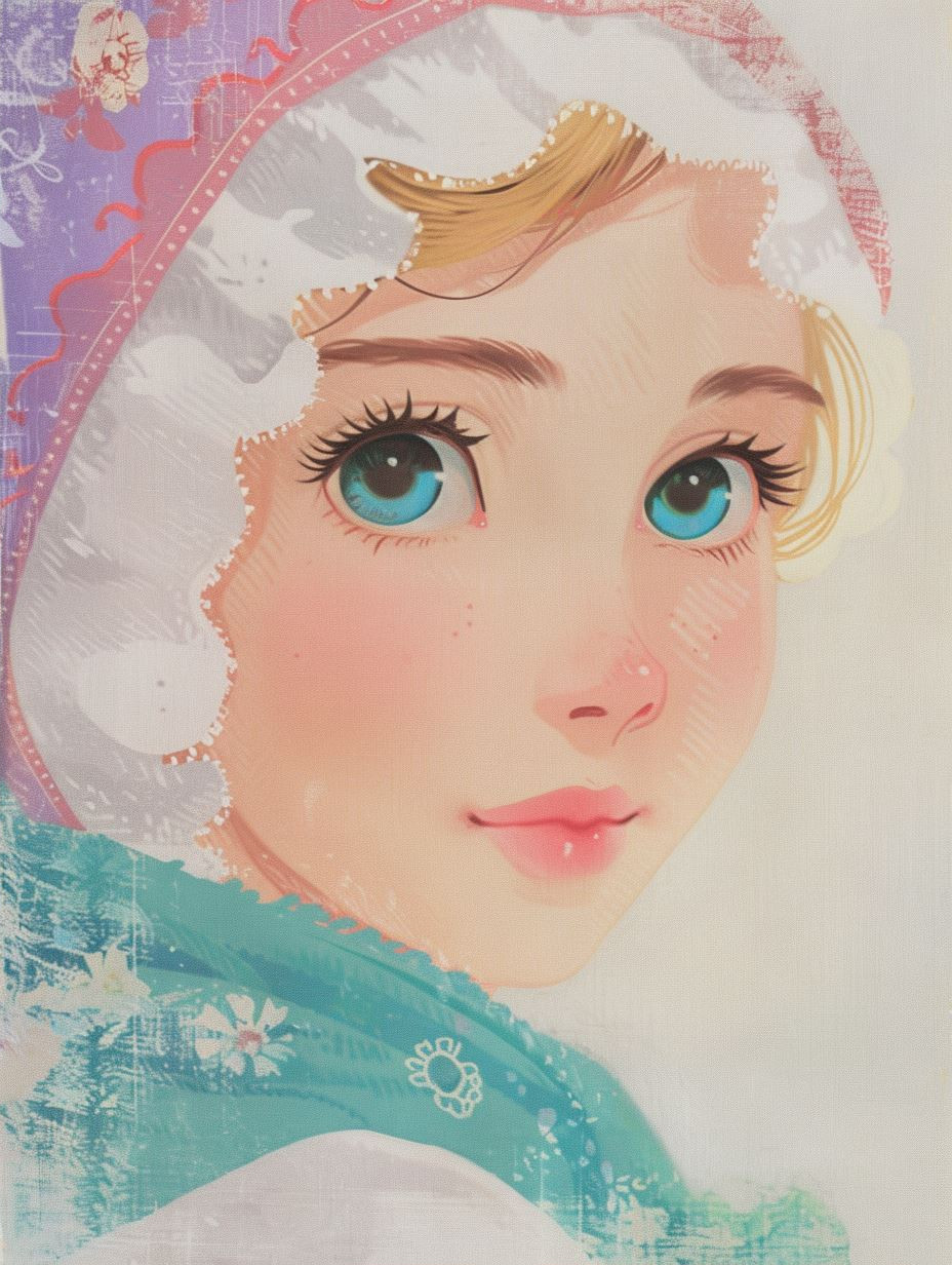 Ethereal Dreamy Anime Portrait