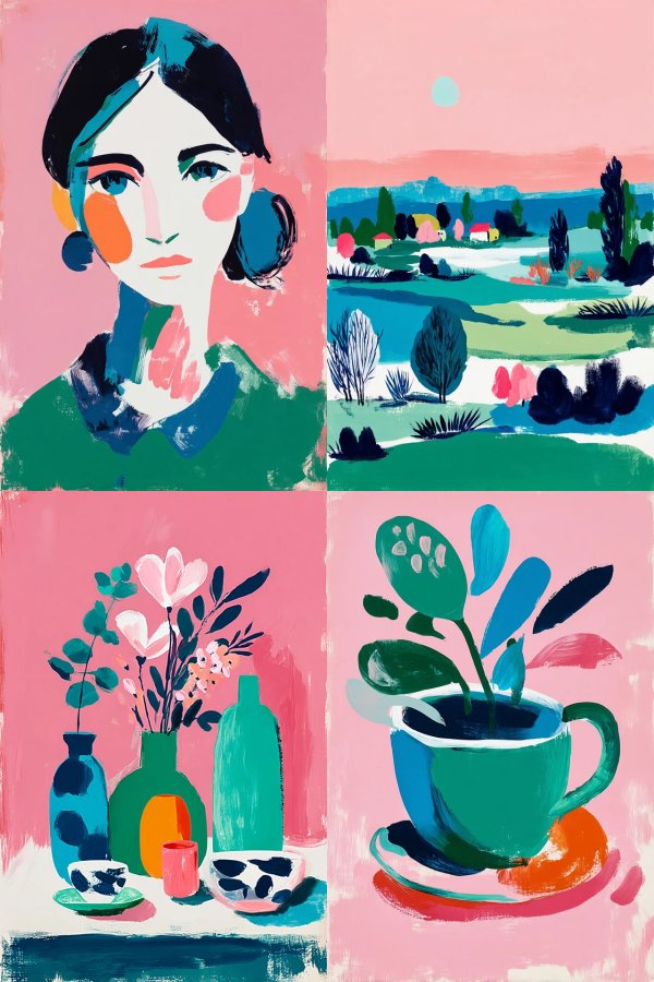 Vibrant Modernist Muse