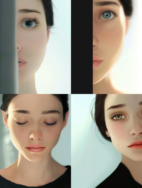 Ethereal Gaze Hidden Beauty