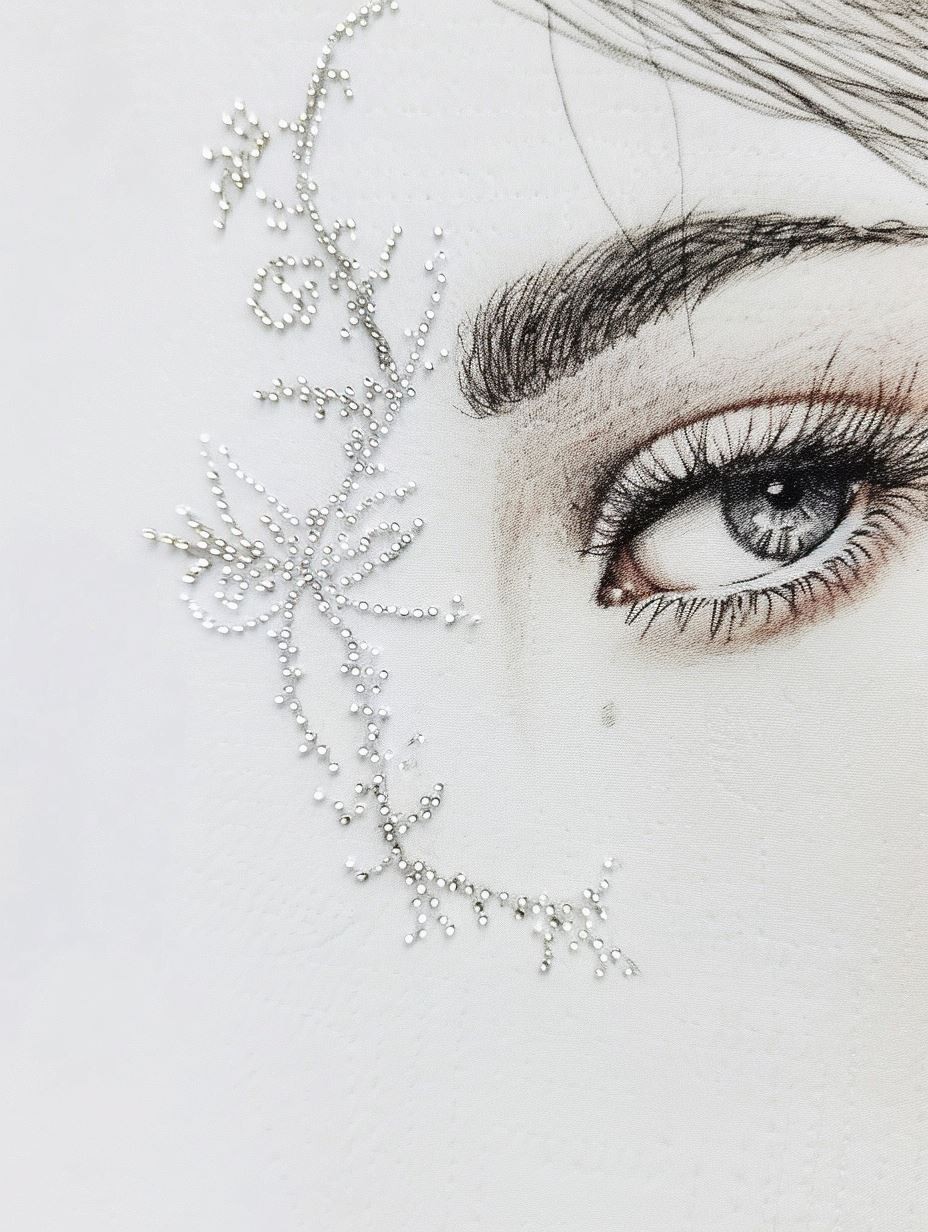 Ethereal Charcoal Gaze