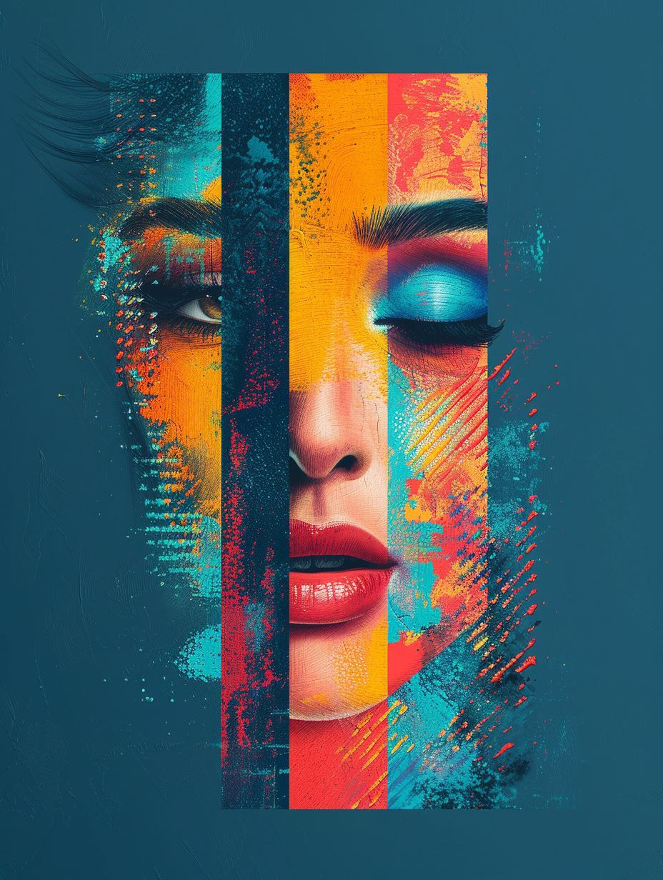 Chromatic Fragment Portrait