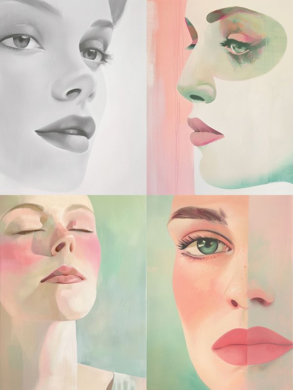 Silver Silk Portrait