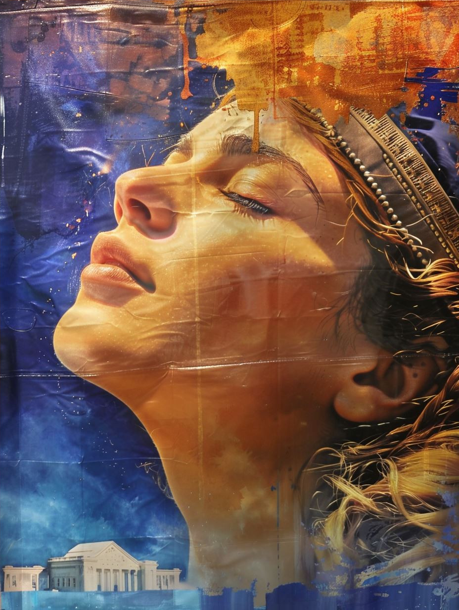 Fragmented Gaze of Golden Light