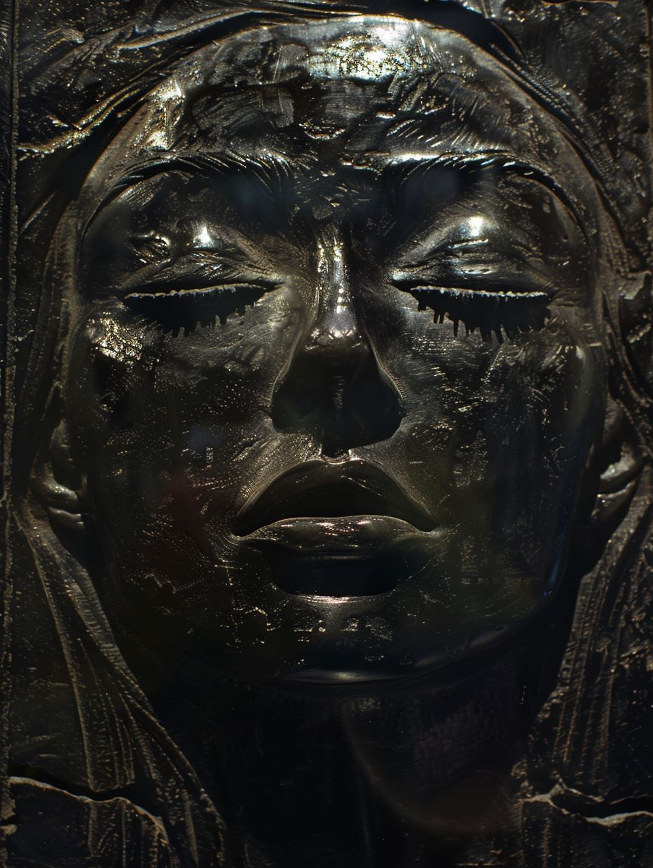 Dark Obsidian Ethereal Mask