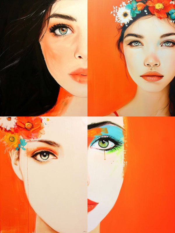 Crimson Gaze Portrait