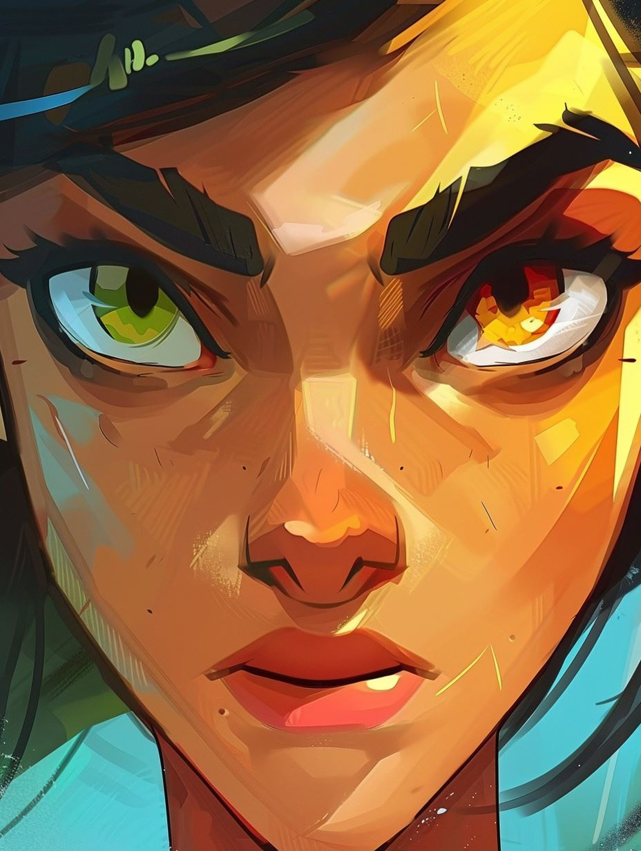 Dual Element Gaze Portrait
