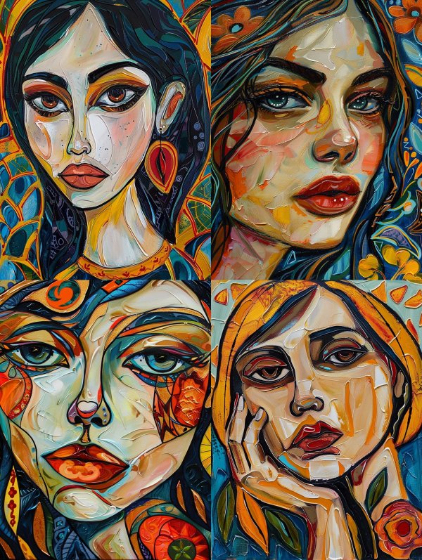 Vibrant Portraits of Ethereal Women