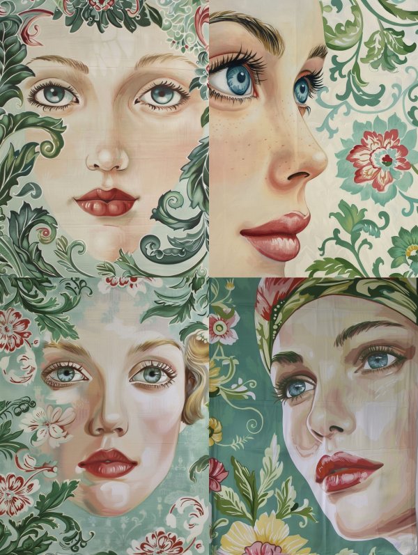 Ethereal Flora Portraiture Study