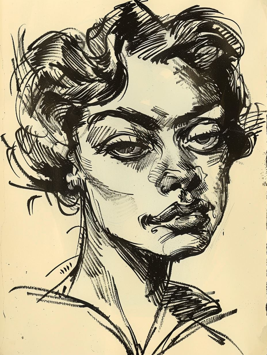 Bold Ink Portrait Study