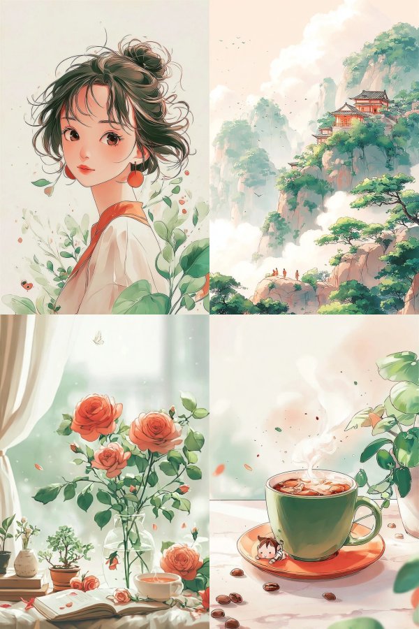 Serene Botanical Muse