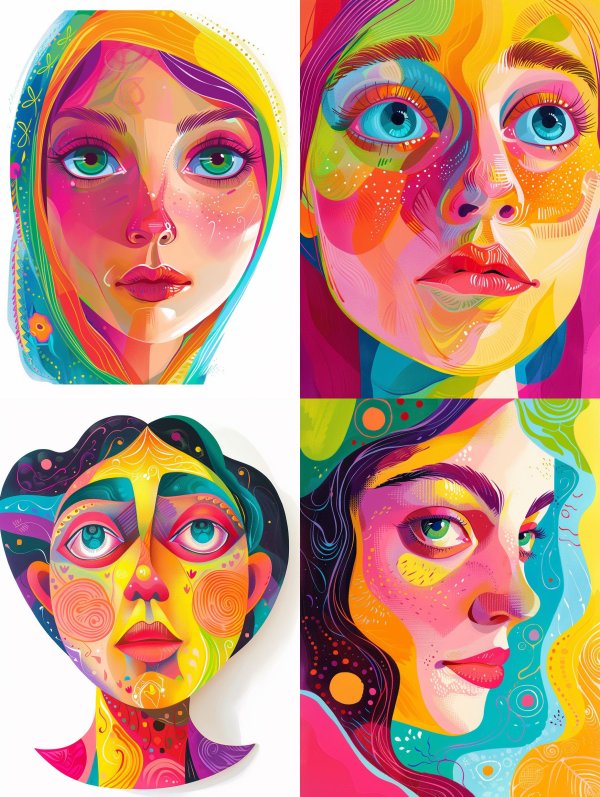 Prismatic Soul Portrait