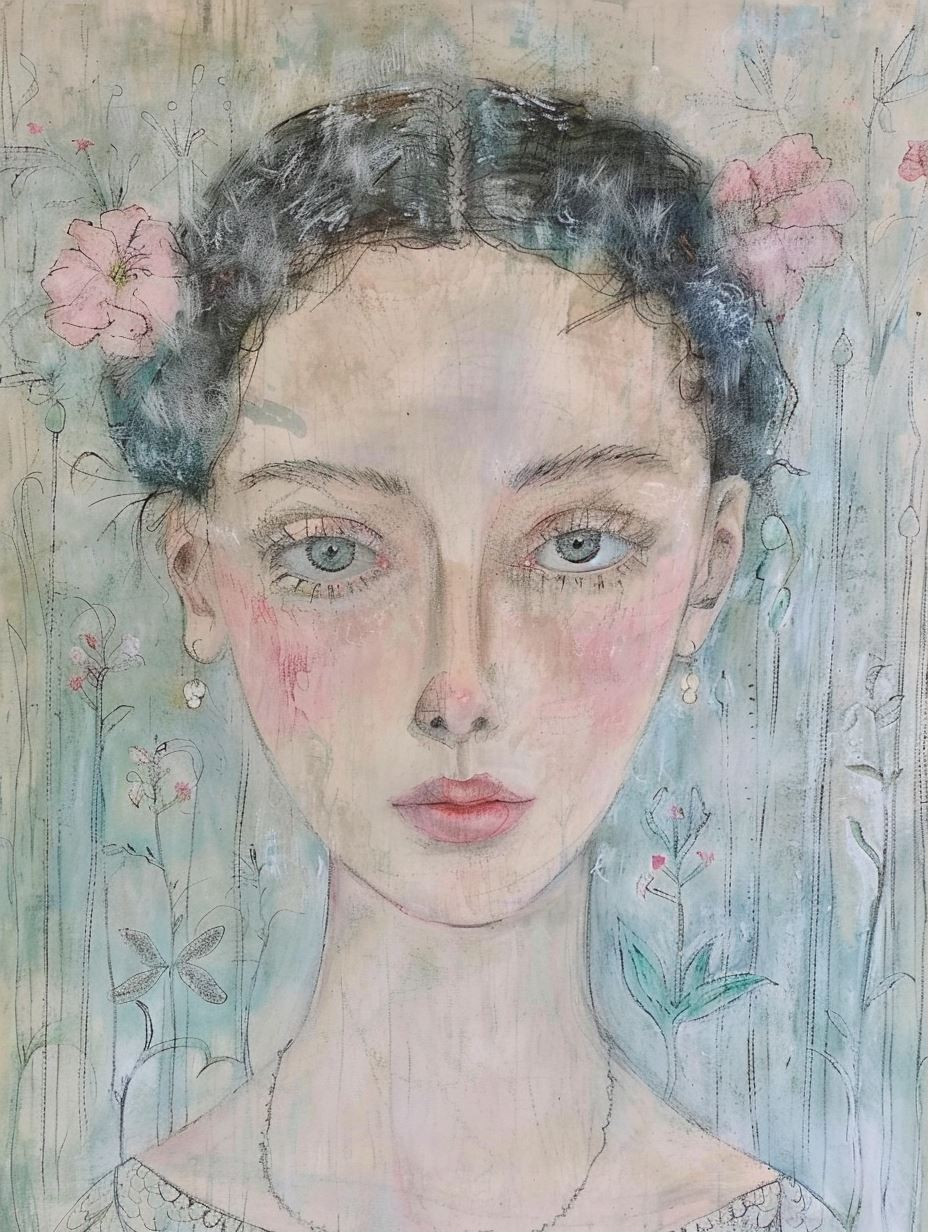 Ethereal Bloom Portrait Study