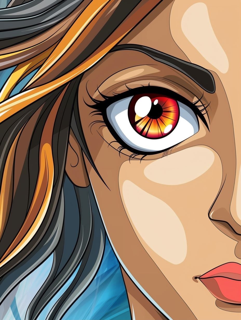 Amber Gaze Anime Art