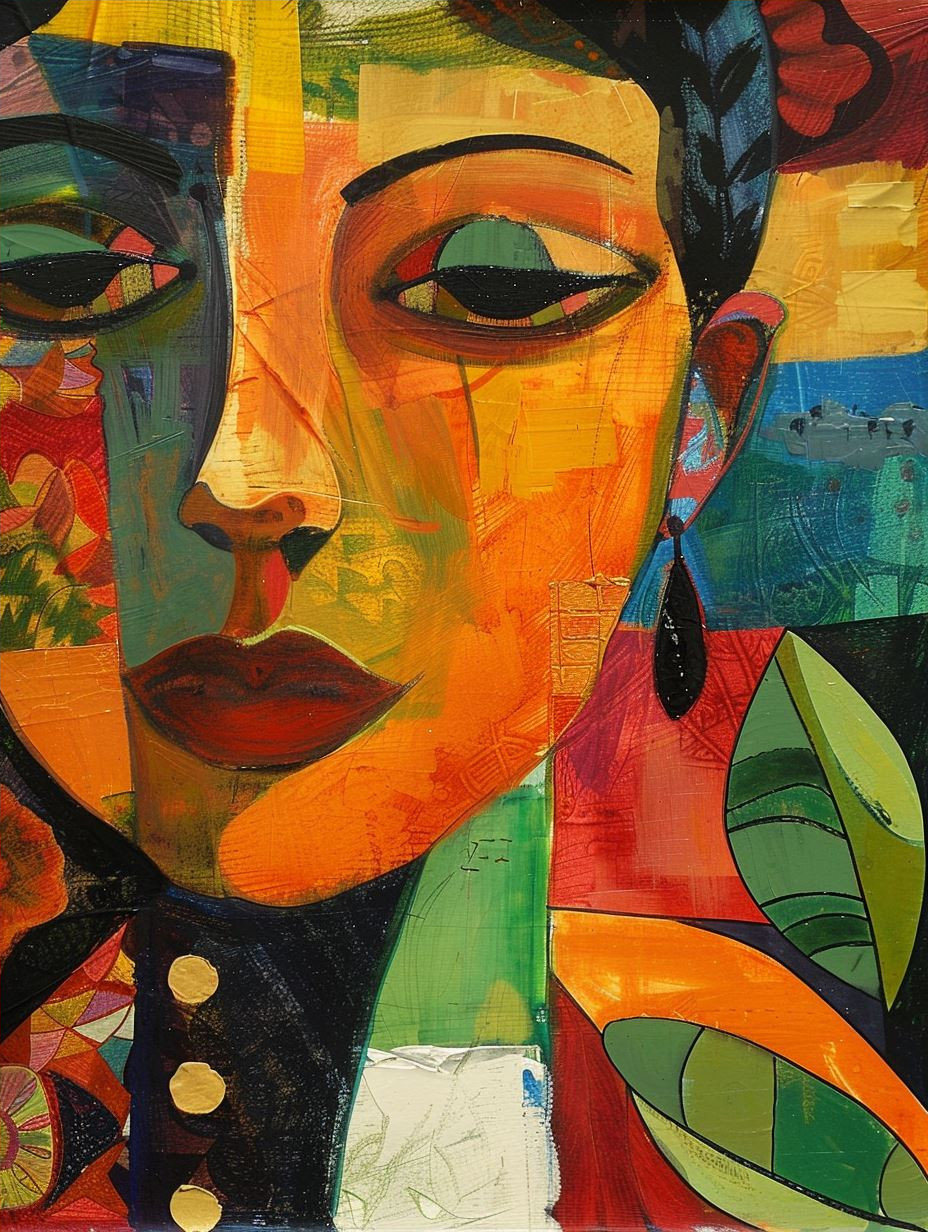 Abstract Prism Portrait Study