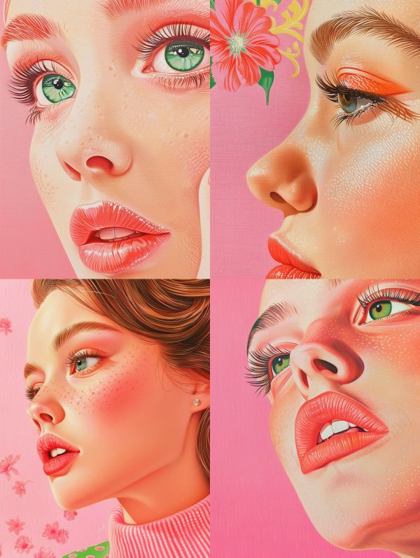 Neon Pastel Portrait