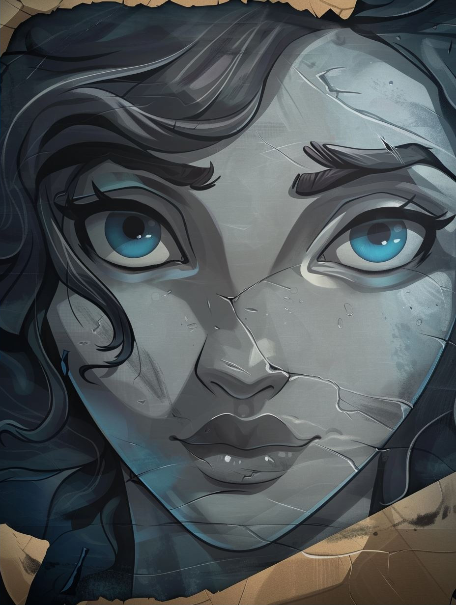 Ethereal Glow of Frozen Eyes