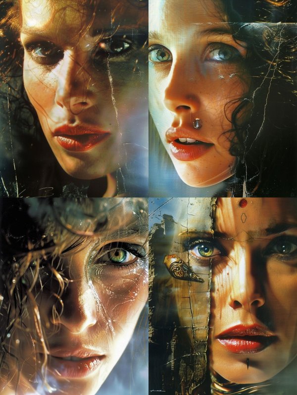 Fractured Gaze Through Glass